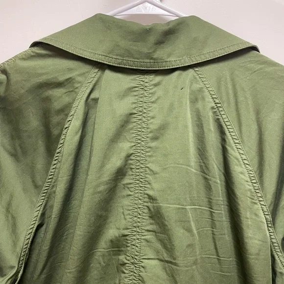 CAbi #5478 Expedition Jacket Sz Large Women’s Army Green Trench  Excellent Condi - Picture 6 of 10